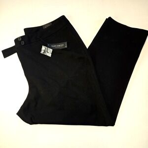 Lane Bryant‎ The Lena Curvy Fit Straight Black Smart Stretch Pants Size 22